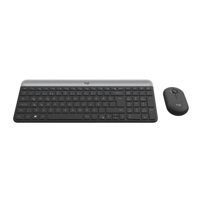 Kép 3/6 - Logitech MK470 Slim Wireless Keyboard and Mouse Combo Graphite UK