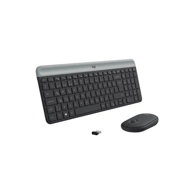 Kép 4/6 - Logitech MK470 Slim Wireless Keyboard and Mouse Combo Graphite UK