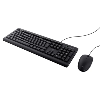 Kép 2/5 - Trust Primo Keyboard and Mouse Set Black US