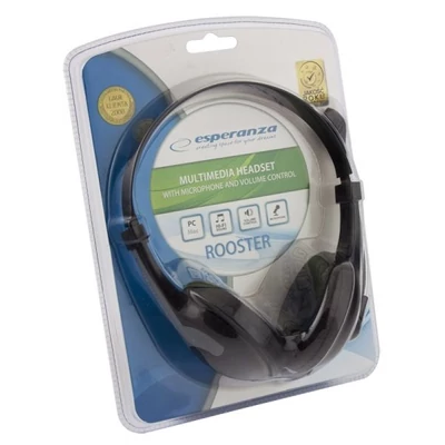 Kép 4/5 - Esperanza Rooster Headset Black