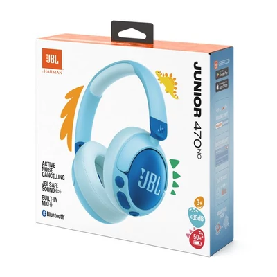 Kép 6/6 - JBL JR 470 NC Bluetooth Headset for Kids Blue