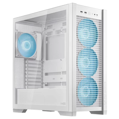 Kép 3/13 - Asus TUF Gaming GT302 ARGB Tempered Glass White