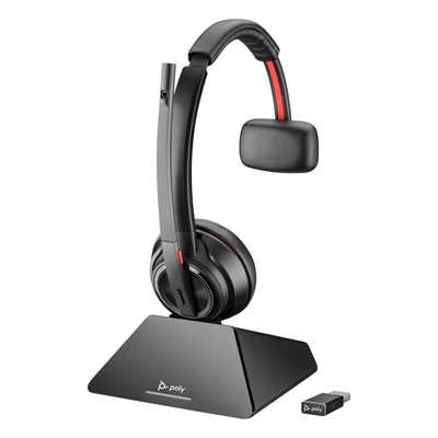 Poly Plantronics Savi 8210-M USB-A DECT 1880-1900MHz Headset Black
