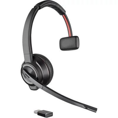 Kép 2/4 - Poly Plantronics Savi 8210-M USB-A DECT 1880-1900MHz Headset Black