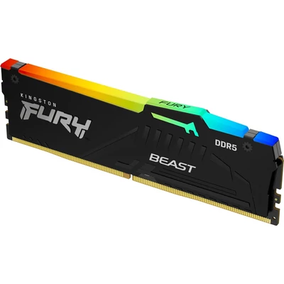 Kép 6/6 - Kingston 128GB DDR5 5200MHz Kit(4x32GB) Fury Beast RGB Black