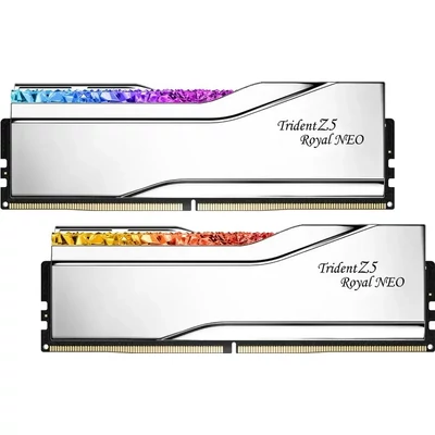 Kép 2/4 - G.SKILL 32GB DDR5 8000MHz Kit(2x16GB) Trident Z5 Royal Neo Silver