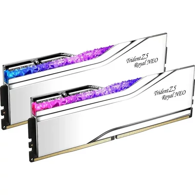 Kép 4/4 - G.SKILL 32GB DDR5 8000MHz Kit(2x16GB) Trident Z5 Royal Neo Silver