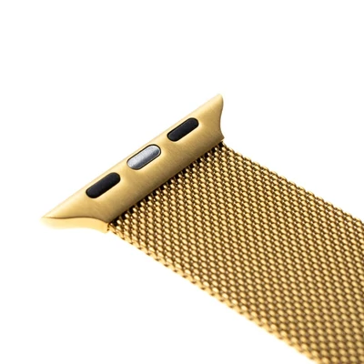 Kép 3/6 - FIXED Mesh Strap for Apple Watch 42/44/45mm, gold