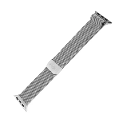 FIXED szíj rozsdamentes hálóval Apple Watch 38/40mm órához Ezüst