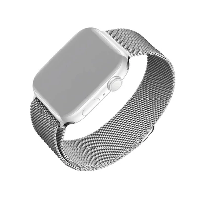 Kép 3/3 - FIXED szíj rozsdamentes hálóval Apple Watch 42/44mm órához, ezüst
