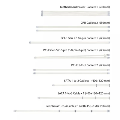 Kép 14/14 - Asus 1000W 80+ Gold TUF Gaming White Edition