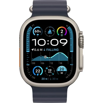 Kép 2/2 - Apple Watch Ultra 2 v2 Cellular 49mm Natural Titanium Case with Navy Ocean Band