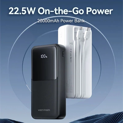 Kép 2/2 - Vention FHPB0 20000mAh PowerBank Black