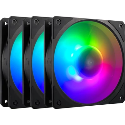 Kép 2/5 - Cooler Master Mobius 120P ARGB (3Pack) Black