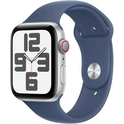 Apple Watch SE2 v3 GPS + Cellular 40mm Silver Alu Case with Denim Sport Band S/M