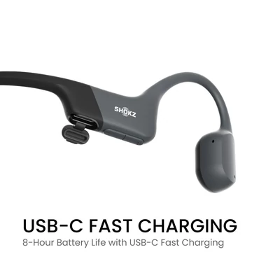 Kép 2/3 - Shokz OpenRun USB-C Bluetooth Headset Black