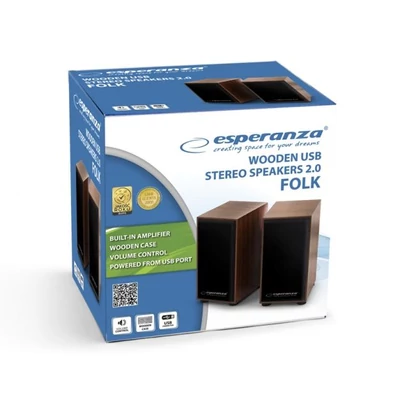 Kép 4/4 - Esperanza EP122 Folk Stereo speakers 2.0 Wood