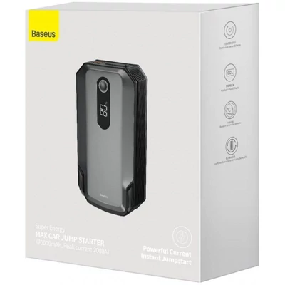 Kép 7/7 - Baseus Super Energy Max Car Jump Starter 20000mAh PowerBank Black