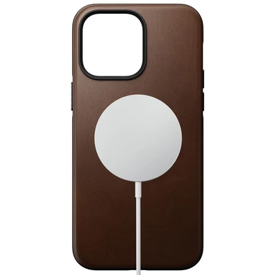 Kép 2/4 - Nomad Modern Leather Case iPhone 14 Pro Max Rustic Brown