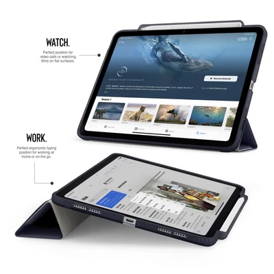 Kép 3/6 - Pipetto Origami No3 Pencil Case iPad Pro 11 (2024) Dark Blue
