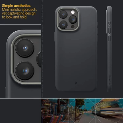 Kép 10/14 - Spigen Caseology Nano Pop MagSafe iPhone 15 Pro Black Sesame