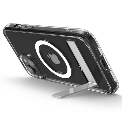 Kép 9/16 - Spigen iPhone 15 Case Ultra Hybrid S MagSafe (MagFit) Crystal Clear
