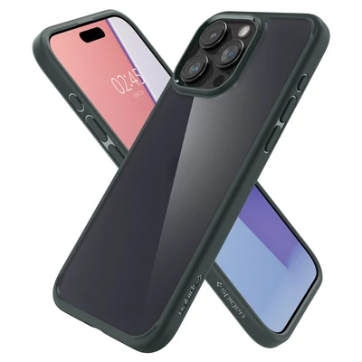 Kép 7/15 - Spigen iPhone 15 Pro Max Case Ultra Hybrid Frost Green