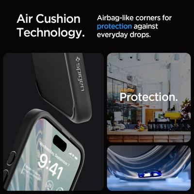 Kép 15/15 - Spigen iPhone 15 Pro Max Case Ultra Hybrid Matte Black