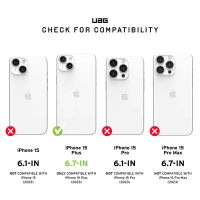 Kép 3/10 - UAG Metropolis LT case for MagSafe iPhone 15 Plus Kevlar Black