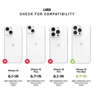 Kép 3/10 - UAG Pathfinder case for MagSafe iPhone 15 Pro Max Olive Drab