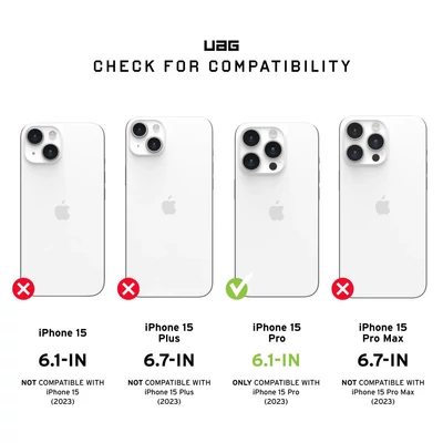Kép 3/10 - UAG Monarch case for iPhone 15 Pro Kevlar Elemental Green