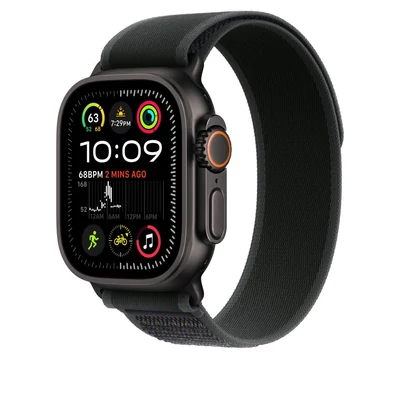 Kép 2/3 - Apple Watch 49mm Trail Loop Black Black Titanium Finish M/L