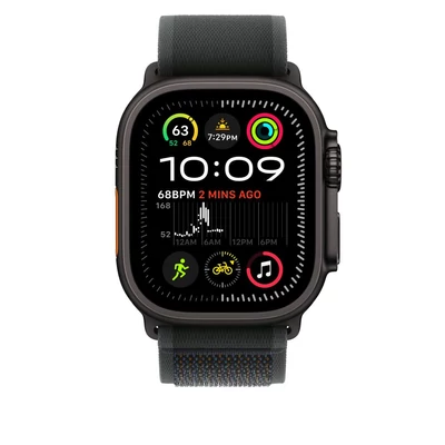 Kép 3/3 - Apple Watch 49mm Trail Loop Black Black Titanium Finish M/L