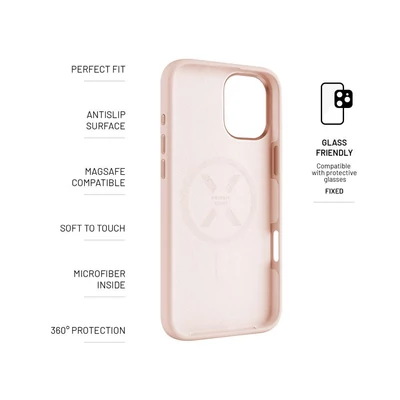 Kép 4/8 - FIXED MagFlow tok Apple iPhone 16 Plus-hoz, pink