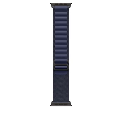 Apple Watch 49mm Alpine Loop Navy Black Titanium Finish Medium