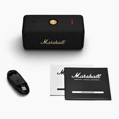 Kép 4/4 - Marshall Emberton II Bluetooth Speaker Black/Brass