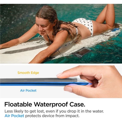 Kép 12/13 - Spigen Aqua Shield WaterProof Floating Case + WaterProof Waist Bag A621 Set Black