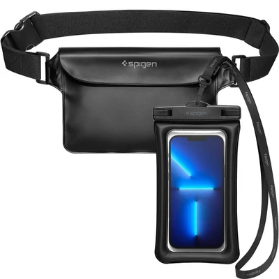 Kép 2/13 - Spigen Aqua Shield WaterProof Floating Case + WaterProof Waist Bag A621 Set Black