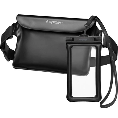 Kép 3/13 - Spigen Aqua Shield WaterProof Floating Case + WaterProof Waist Bag A621 Set Black