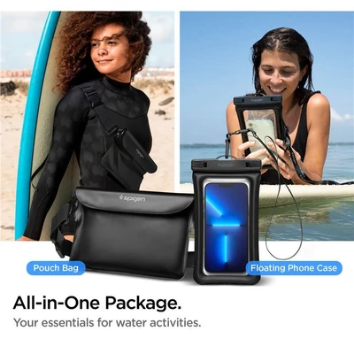 Kép 8/13 - Spigen Aqua Shield WaterProof Floating Case + WaterProof Waist Bag A621 Set Black