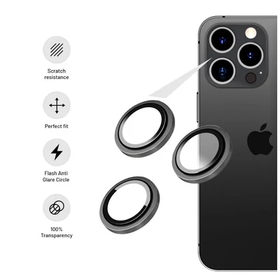 Kép 2/2 - FIXED Camera Glasses for Apple iPhone 14 Pro/14 Pro Max, silver