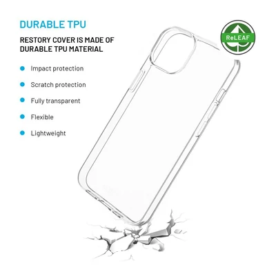 Kép 5/10 - FIXED újrahasznosított anyagból készült AntiUV TPU hátlap Apple iPhone 14 készülékhez, átlátszó
