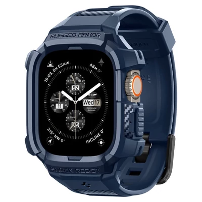 Kép 8/11 - Spigen Rugged Armor Pro Apple Watch Ultra 2/1 49mm Navy Blue