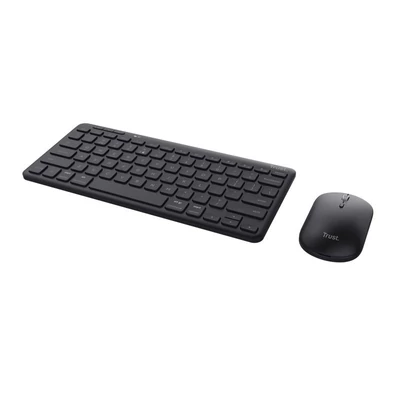 Kép 3/6 - Trust Lyra Multi Device Wireless Keyboard & Mouse Black US