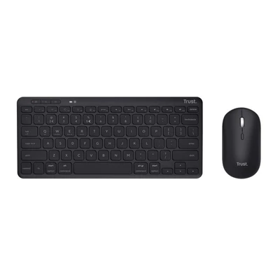Kép 6/6 - Trust Lyra Multi Device Wireless Keyboard & Mouse Black US