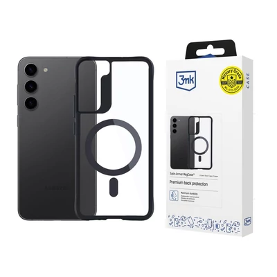 3mk Satin Armor MagCase átlátszó, TPU és PC anyagú telefontok Samsung Galaxy S23+
