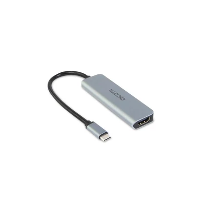 Kép 2/6 - Dicota USB-C 5-in-1 Video Hub 4K PD 100W Silver