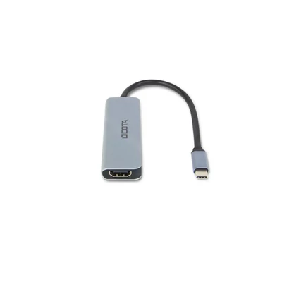 Kép 5/6 - Dicota USB-C 5-in-1 Video Hub 4K PD 100W Silver
