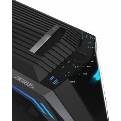 Kép 6/6 - Gigabyte Aorus C700 Glass ARGB Tempered Glass Black