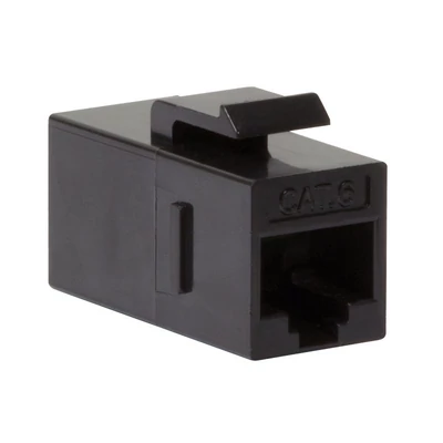 Logilink Cat.6 Keystone Inline Coupler UTP, 14.5 mm széles, fekete 